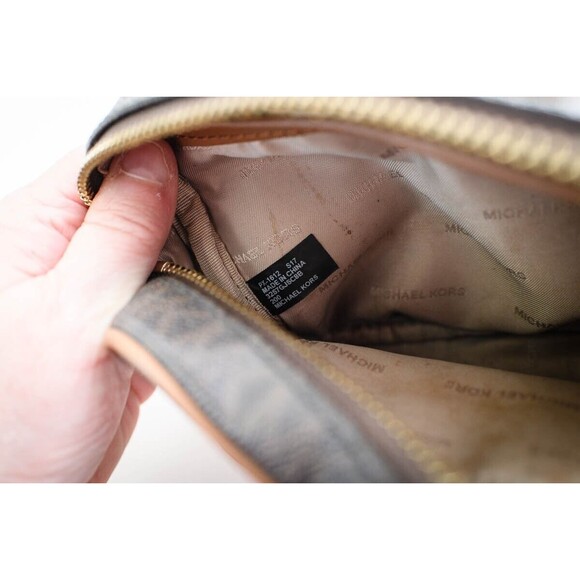Michael Kors Jet Set Medium Cossbody Bag Brown 32S7GJSC8B-200 - Picture 6 of 7